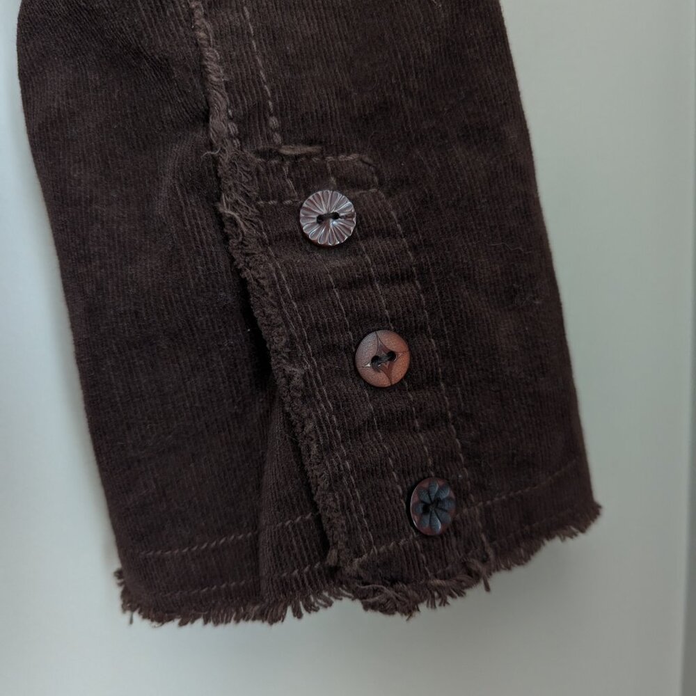 Vintage Johnny Was Micro Corduroy Y2K Embroidered Blazer Jacket - Picture 8 of 11